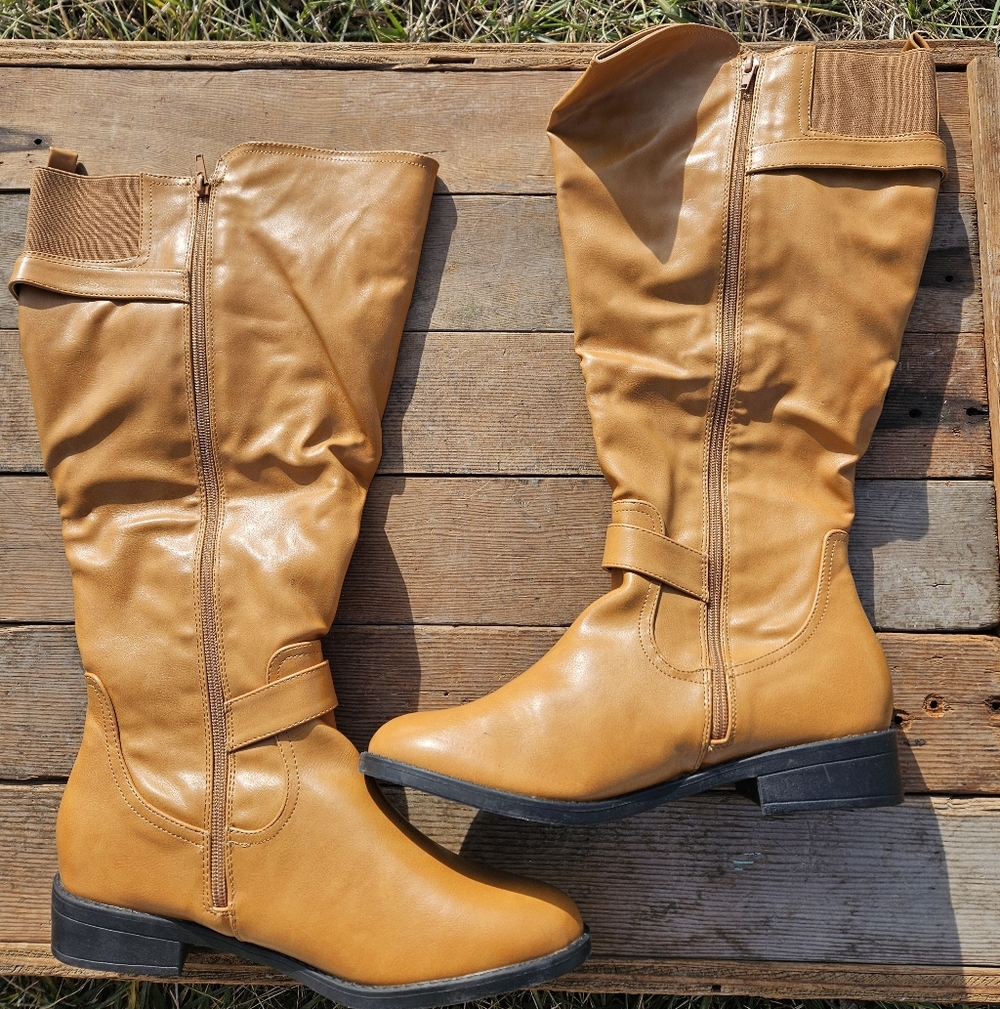 New Tan Knee-High Women's Boots